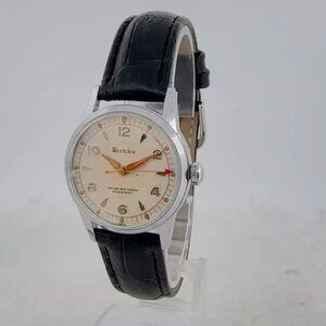 Vintage Westclox Men's Mechanical Wristwatch EB 1495 Swiss Made w Bullseye Style